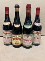 1952 , 1974 x2 Barolo & 1971 Barbaresco, Damilano - Piëmont, Verzamelen, Nieuw