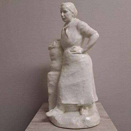 Leon Gobert (1869-1935) - Sculpture, La hiercheuze, Antiek en Kunst, Antiek | Glaswerk en Kristal