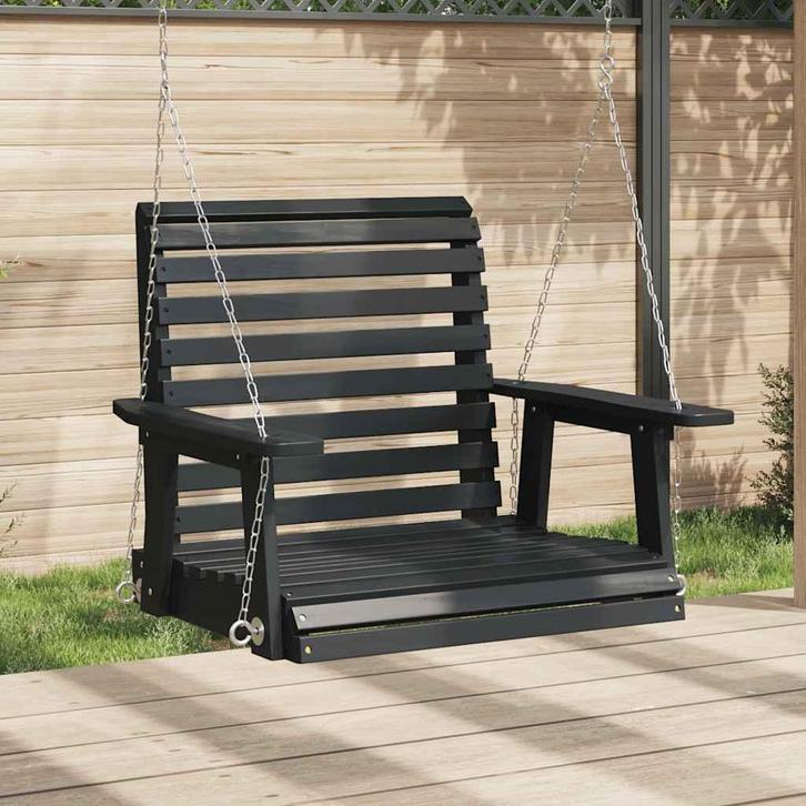 vidaXL Tuinschommelstoel met metalen kettingen massief, Jardin & Terrasse, Jardin & Terrasse Autre, Envoi