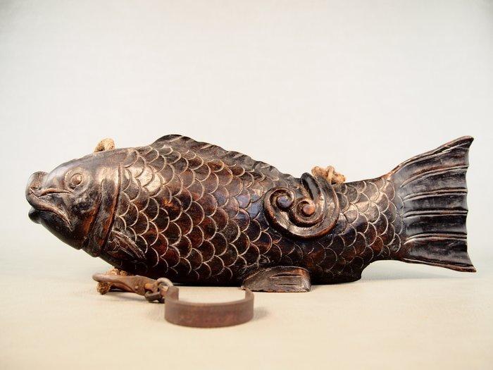 Jizaikagi  (adjustable hook) used in a hearth - Snijwerk, Antiquités & Art, Antiquités | Autres Antiquités