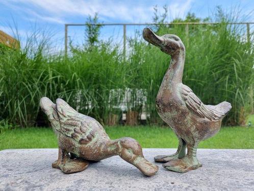Figurine - Couple of ducks - Fer, Antiek en Kunst, Curiosa en Brocante