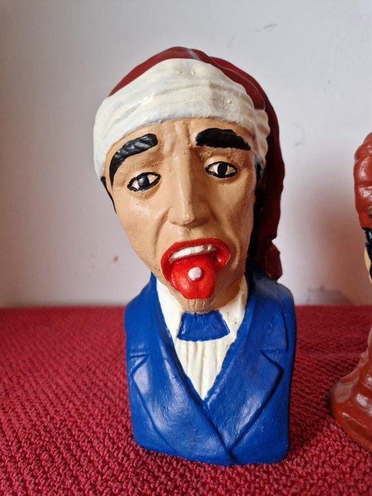Sculpture, Gapers, Apotheek - 18 cm - Plâtre - 2000, Antiquités & Art, Curiosités & Brocante