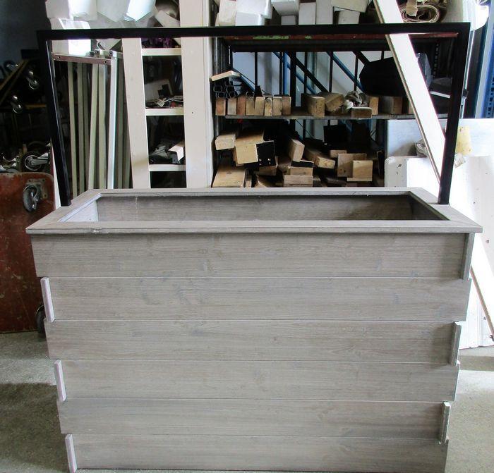 Houtenbak, Bak, Bloembak met standaard, 136cm, Zakelijke goederen, Kantoor en Winkelinrichting | Kantoorartikelen