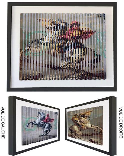 Poplea - Cinétique 3 en 1 BANKSY NAP(2000), Antiek en Kunst, Kunst | Schilderijen | Modern