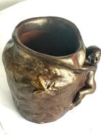 Charles Ruchot , cache-pot , Art Nouveau stijl met kindje &, Antiek en Kunst