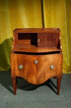 Table de chevet - Acajou, Bronze doré - Table de nuit en