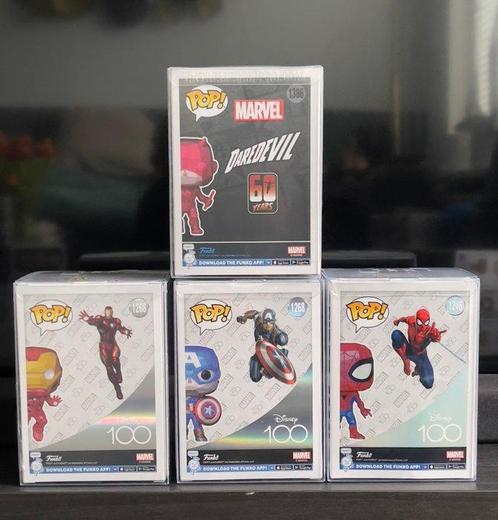 Funko - Funko Pop Funko Pop! Marvel (Facet) Set van 4 - 2020, Antiek en Kunst, Antiek | Speelgoed