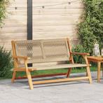 Acaciahout Tuinset Beige | Retour Deal | 40% Korting, 2 zitplaatsen, Verzenden, Nieuw, Hout