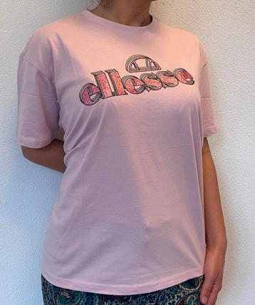 ellesse T-Shirt Logo Glitter (Roze) Maten: Medium & XL