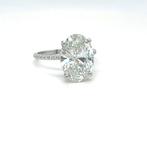 Bague - 14 carats Or blanc - 5.37ct. tw. Diamant (Cultivé en, Bijoux, Sacs & Beauté, Bagues