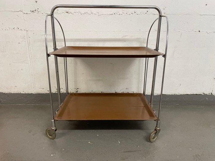 Bremshey - Serveerwagen - Dinett - (Gerlinol) hout, staal,, Antiek en Kunst, Antiek | Meubels | Stoelen en Sofa's