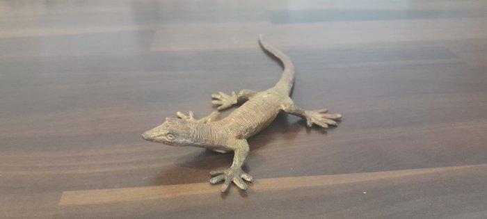 Pierre Chenet (XX-XXI) - sculptuur, Le Lézard - 1 cm - Brons, Antiek en Kunst, Curiosa en Brocante