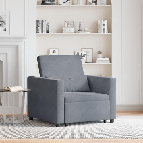 vidaXL 3-in-1 Eenpersoons Sofabed Omkeerbaar Donkergrijs, Huis en Inrichting, Fauteuils, Nieuw, Verzenden