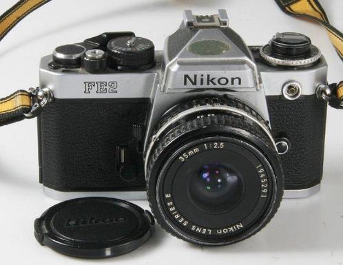 Nikon FE2 + Nikon Series E 35 mm 1:2.5 - Appareil photo, TV, Hi-fi & Vidéo, Appareils photo analogiques