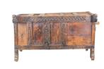 Oogverblindende Damchiya huwelijksbriezense chest - Hout -, Antiek en Kunst