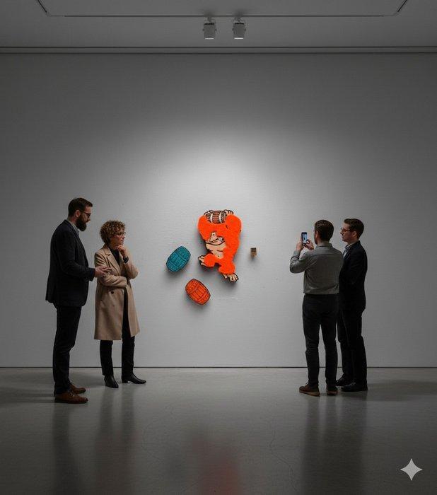 Patrycja Mroczkowska - Retro games Shaggy Donkey Kong, Antiquités & Art, Art | Objets design