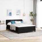 vidaXL Boxspring Bed met Matras Zwart 160x200 cm Fluweel, Huis en Inrichting, Verzenden, Nieuw