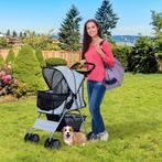 Hondenbuggy – AutoBuggy - 3-in-1 functionaliteit – zilver, Dieren en Toebehoren, Ophalen of Verzenden, Nieuw