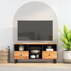 vidaXL Tv-meubel 100x33x46 cm massief acaciahout en bewerkt, Huis en Inrichting, Kasten |Televisiemeubels, Verzenden, Nieuw