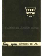 1961 DKW AUTO UNION GELÄNDEWAGENR INSTRUCTIEBOEKJE DUITS