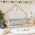 vidaXL Kinderbedframe met lades 90x190 cm massief grenenhout, Verzenden, Nieuw