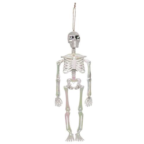 Halloween Skelet Parelmoer 32cm, Hobby & Loisirs créatifs, Articles de fête, Envoi