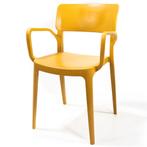Stoel | WING | Mosterdgeel | Kunststof | Outdoor |, Zakelijke goederen, Verzenden, Nieuw in verpakking