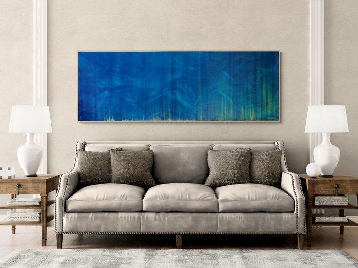 Sonia J. - Azure Calm - Blues Collection - XXXL, Antiek en Kunst, Kunst | Schilderijen | Modern