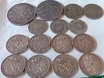België, Nederland. 1868/1957 Lot de 15 monnaie en argent de