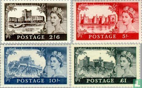 Groot-Brittannië - Kastelen  - 1955, Postzegels en Munten, Postzegels | Europa | Overig, Postfris, Verzenden
