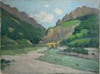 Pierre-Edmond Péradon (1893 - 1981) - Le petit pont de, Antiek en Kunst