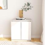 vidaXL Bijzetkast 60x36x65 cm massief grenenhout wit, Huis en Inrichting, Kasten | Dressoirs, Verzenden, Nieuw
