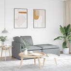 vidaXL Modulaire bank met voetenbank en kussens stof, Huis en Inrichting, Zetels | Voetbanken en poefs, Verzenden, Nieuw
