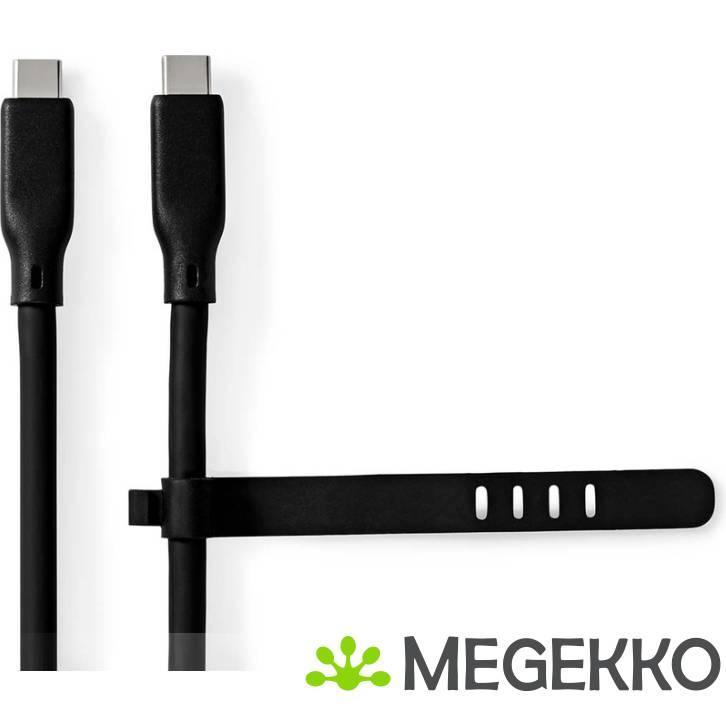 Nedis USB 3.2 Gen 2 20Gbps 240W USB Type-C 1m Zwart, Computers en Software, Overige Computers en Software, Nieuw, Verzenden