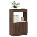 vidaXL Hoge kast 63x33x100 cm bewerkt hout bruin, Huis en Inrichting, Kasten | Boekenkasten, Verzenden, Nieuw