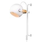 Halo Design - Wandlamp - D.C wandlamp lang Ø18 - wit/eiken -