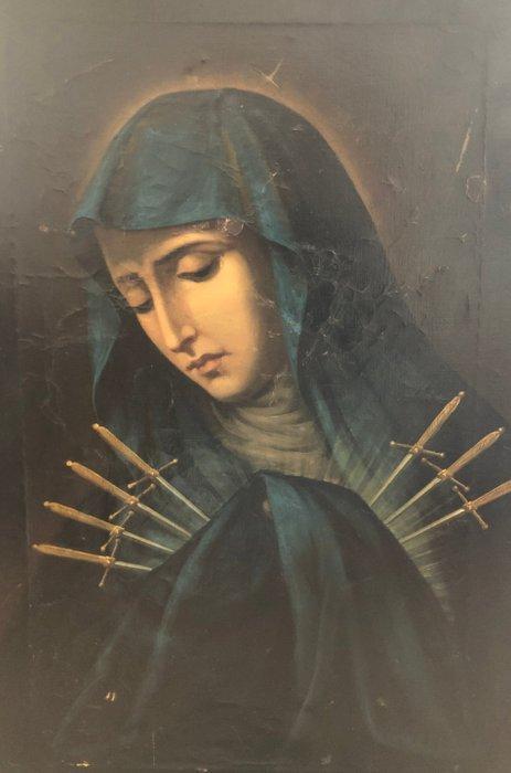Spaanse school (XIX) - Dolorosa, Antiek en Kunst, Kunst | Schilderijen | Klassiek