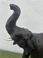 sculptuur, Olifant leer liberty of London - 38 cm - Leder -, Antiek en Kunst