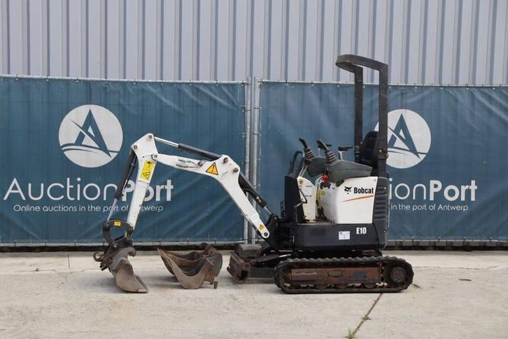 Veiling: Minigraver Bobcat E10 Diesel 7.6kW 2011, Zakelijke goederen, Machines en Bouw | Kranen en Graafmachines, Ophalen