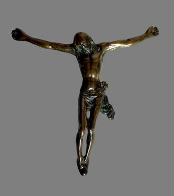 sculptuur, Corpus Christi - 14 cm - Brons - 1550, Antiek en Kunst