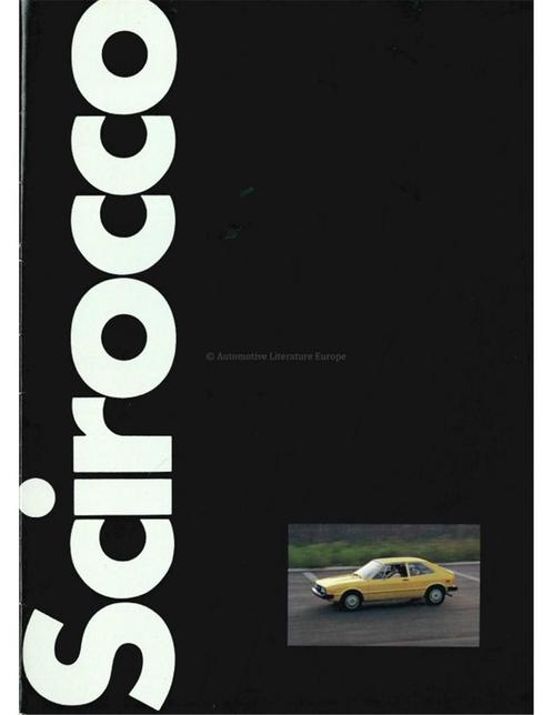 1975 VOLKSWAGEN SCIROCCO  BROCHURE NEDERLANDS, Boeken, Auto's | Folders en Tijdschriften, Ophalen of Verzenden