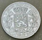 België. Leopold II. 5 Francs 1867 - 1875 (Zonder