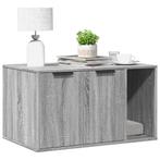 vidaXL Kattenbakkast 80x50x45 cm bewerkt hout grijs sonoma, Dieren en Toebehoren, Katten-accessoires, Verzenden, Nieuw