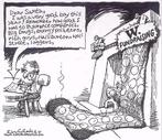 Pentekening Amerika - Bush fondswerving (lijst optie), Verzenden