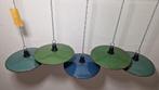 Lampe à suspendre (5) - Émail, Acier - Lampe émaillée, 5, Antiek en Kunst