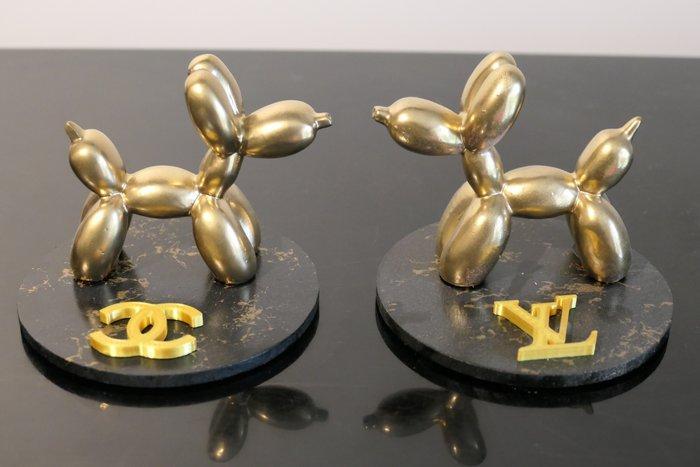 RichART - Lot de 2 balloon dog version Chanel et Louis, Antiek en Kunst, Kunst | Designobjecten