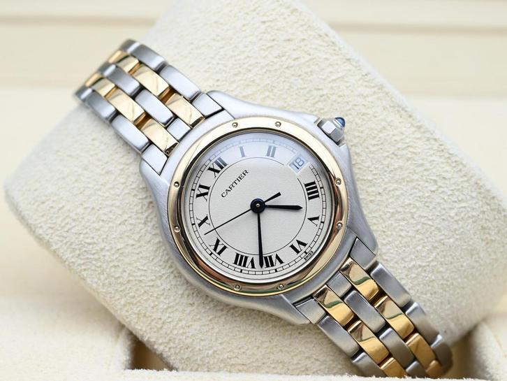 Cartier Panthere Ref. 119000R Year 2000s (Box), Handtassen en Accessoires, Horloges | Dames, Goud, Zo goed als nieuw, Goud, Overige merken