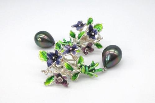 Ehinger Schwarz - Boucles doreilles goutte deau - BLÜTEN, Handtassen en Accessoires, Antieke sieraden