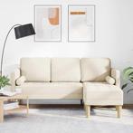 vidaXL Bankstel Linnen 173 x 131 x 67 cm Stof, Huis en Inrichting, Zetels | Zetels, Verzenden, Nieuw