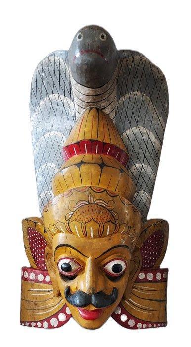 Twee Cobra Demon (Maha Raksa) dansmaskers. - Sri Lanka, Antiek en Kunst, Kunst | Niet-Westerse kunst